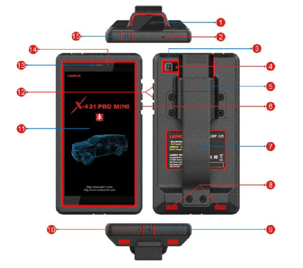 Launch X431 Pro Mini Bluetooth With 1 Years Free Update Online