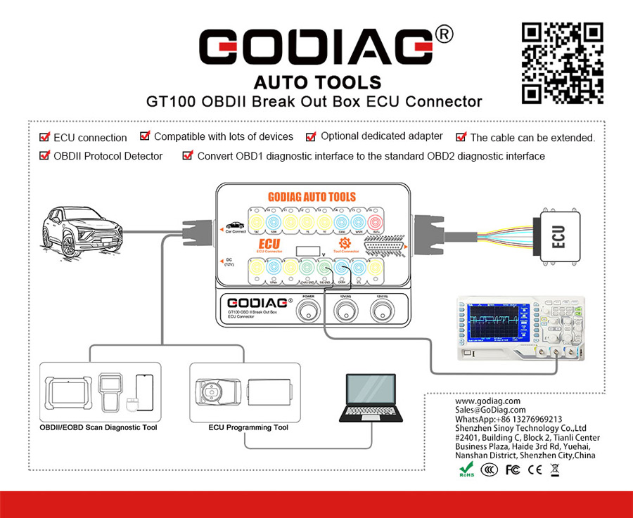  GODIAG GT100 Auto Tools 