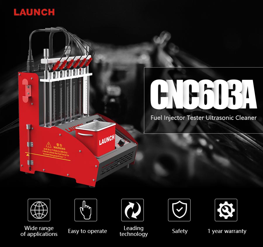 Launch CNC603A KFZ Auto Injektor Einspritzdüsen Reiniger Tester
